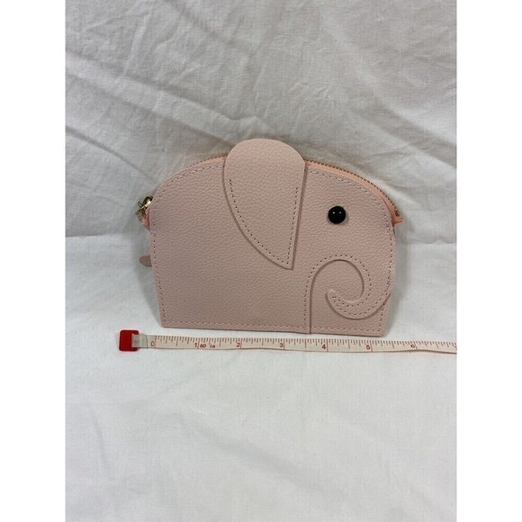 Elephant Change Purse Pink Zippered Pouch - Picture 6 of 8